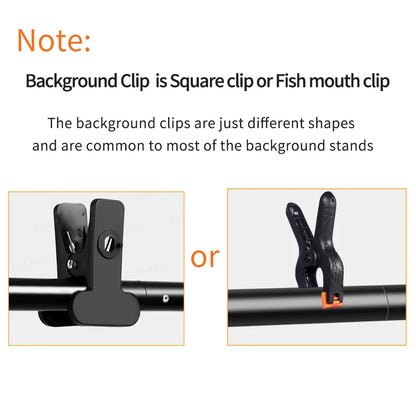 Photography Backdrop Stand Kit – Photo Studio Background Support System with Carry Bag