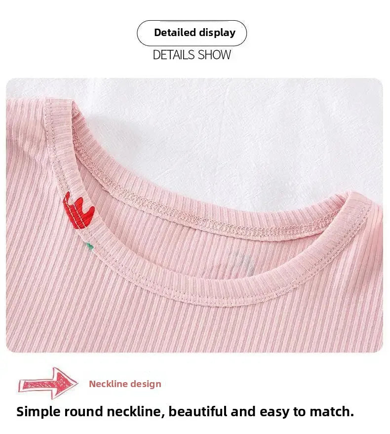 Conjunto de pijama para niños – Atuendo de dormir estampado de flores para bebés y niñas para las cuatro estaciones | Conjunto cómodo de ropa y de casa para niños
