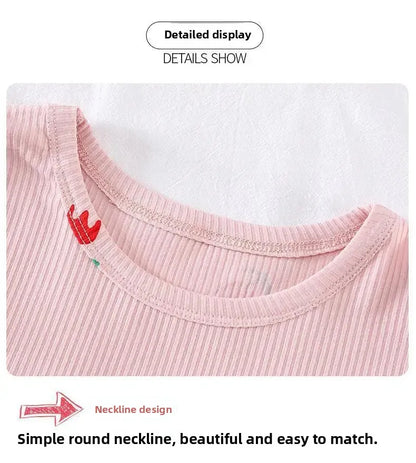 Conjunto de pijama para niños – Atuendo de dormir estampado de flores para bebés y niñas para las cuatro estaciones | Conjunto cómodo de ropa y de casa para niños