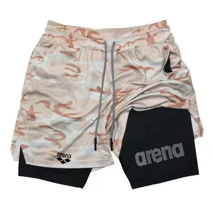 Men's Quick-Dry Gym Shorts – Lightweight Breathable Beach Surf Board Shorts for Running, Training & Summer Sports