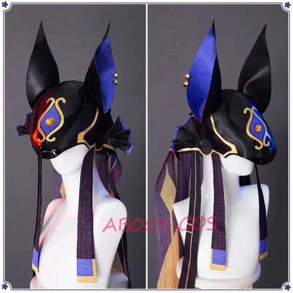 Genshin Impact Cyno Cosplay Costume – Men’s Combat Uniform Full Set with Hat for Halloween & Roleplay Anime Outfit