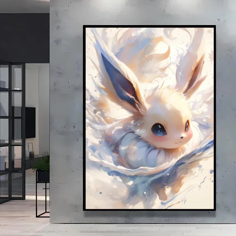 Pokémon Umbreon Canvas Wall Art – Stylish High Quality Decorative Painting for Home (Multiple Sizes)