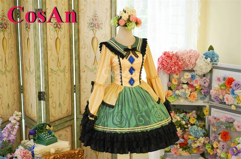 Touhou Project Komeiji Koishi Cosplay Costume Dress – Elegant Sweet Formal Outfit for Game Cosplay, Party, Halloween & Roleplay Wear