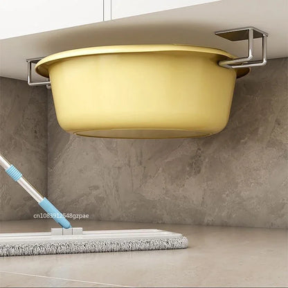 Soporte de esponja para fregadero de acero inoxidable – Estante de secado autoadhesivo para desagüe de cocina, organizador de almacenamiento de esponjas montado en la pared con ganchos para fregadero, accesorios para lavavajillas y organización de cocina