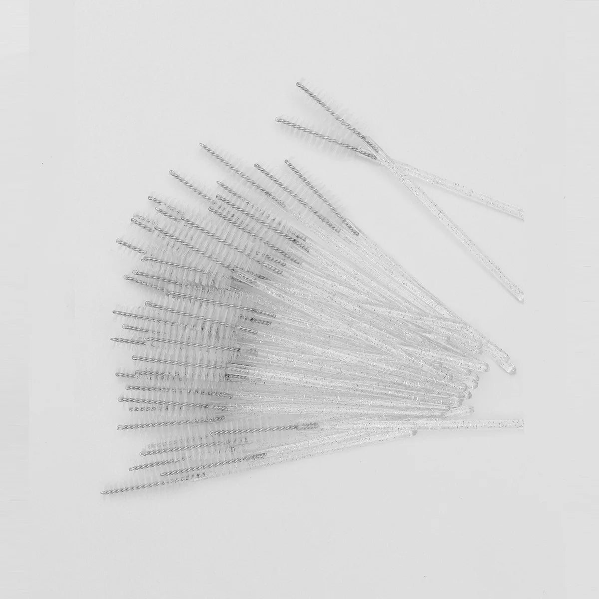 50 peines de cristal para pestañas, varitas de máscara desechables para extensiones de pestañas, aplicación de maquillaje y herramientas de belleza profesionales