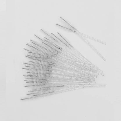 50 peines de cristal para pestañas, varitas de máscara desechables para extensiones de pestañas, aplicación de maquillaje y herramientas de belleza profesionales