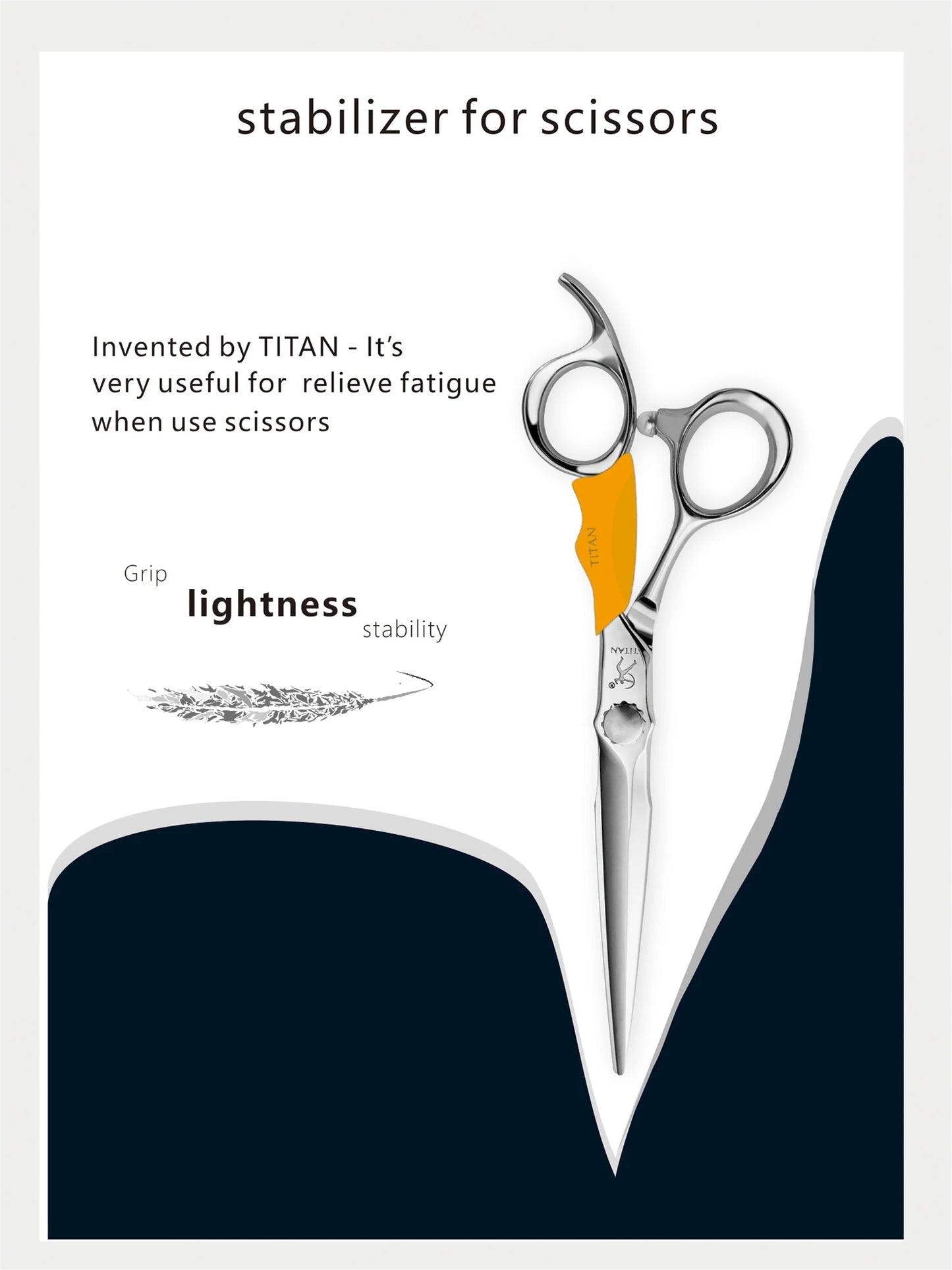 Titan 6 Inch Professional Hair Scissors – Barber Hair Cutting Shears for Salon & Hairdressing Tools | Stainless Steel Styling Scissor