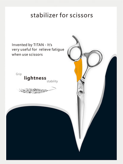 Titan 6 Inch Professional Hair Scissors – Barber Hair Cutting Shears for Salon & Hairdressing Tools | Stainless Steel Styling Scissor