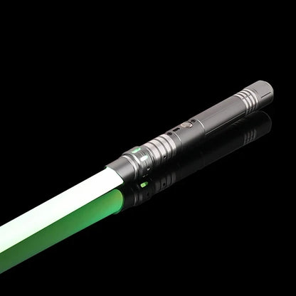 RGB Metal Lightsaber – Dueling Smooth Swing Laser Sword, 16 Color Changing & 16 Sound Effects, FOC Rave Flashing Toy Saber