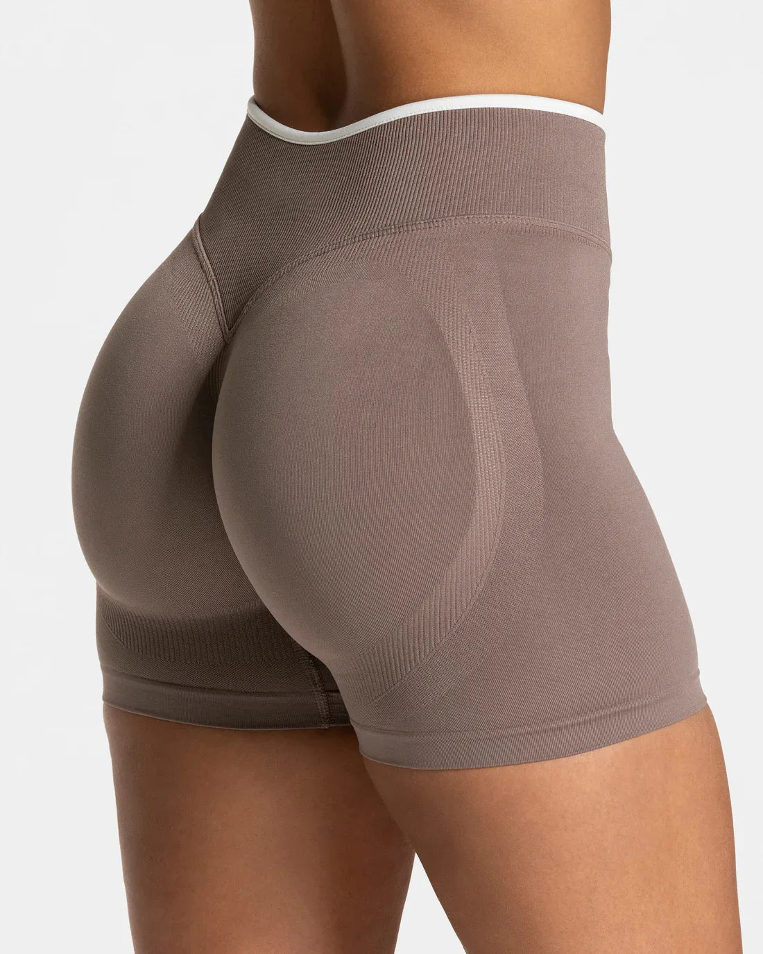 Women’s Seamless Color Block Yoga Shorts High Waist Butt Lifting Gym Workout Running Shorts
