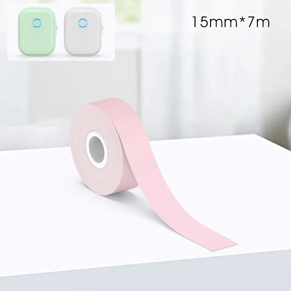 Mini impresora térmica Marklife P12 – Máquina etiquetadora portátil, impresora de pegatinas adhesivas con cinta de etiquetas continua, dispositivo de etiquetado de bolsillo Bluetooth para el hogar, la oficina y la organización