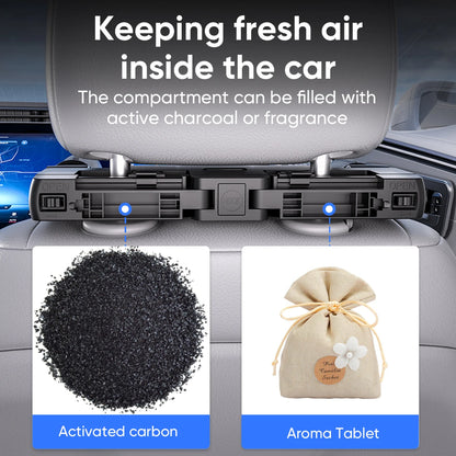 Adjustable Memory Foam Car Headrest Pillow – 180° Rotating Neck Support Cushion for Travel, Road Trips & Comfortable Car Sleeping