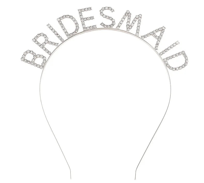 BRIDE Crystal Headband – Bridal Hair Accessory for Weddings, Bachelorette Parties & Bridesmaids