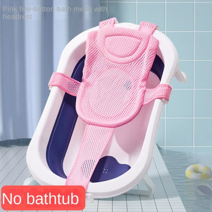 Coussin de support de bain réglable pour bébé – Siège de bain antidérapant pour nouveau-né pour baignoire, douche et bain pour bébé