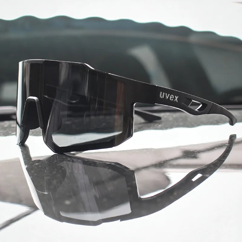 Aero Cycling Sunglasses – Men's & Women's Sports Eyewear for Road Biking, Mountain Bike Racing & Outdoor Cycling, Protective Case Included