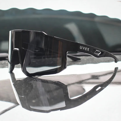 Aero Cycling Sunglasses – Men's & Women's Sports Eyewear for Road Biking, Mountain Bike Racing & Outdoor Cycling, Protective Case Included