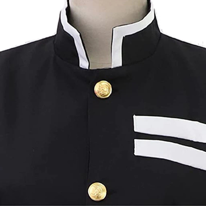 Demon Slayer Kisatsutai Uniform Cosplay Costume & Wig Set – Anime Halloween Party Outfit for Convention & Roleplay Wear