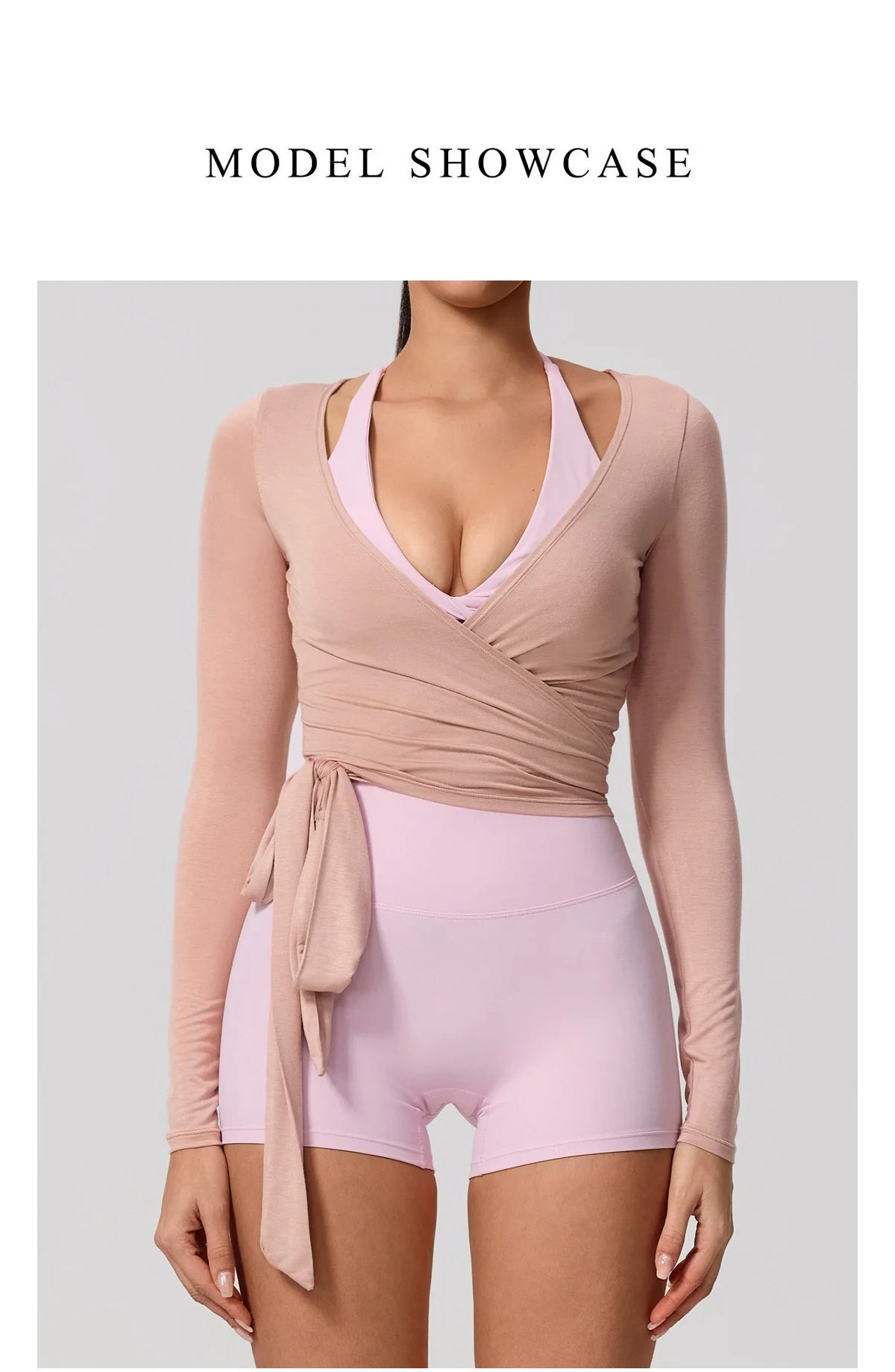 Women’s Long Sleeve Yoga Top – Quick-Dry Breathable Sportswear for Gym, Pilates, Dance & Ballet