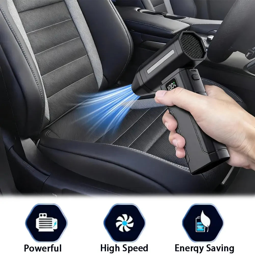 X8 150,000 RPM Brushless Turbo Jet Blower – Portable High-Power Electric Air Duster & Vacuum Cleaner