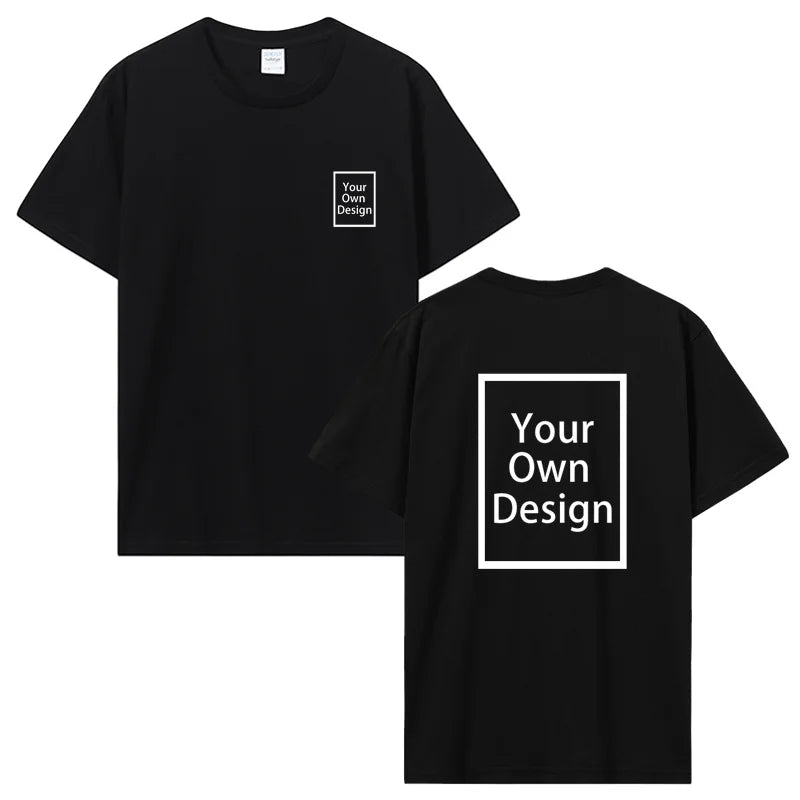 Camiseta de Algodón Personalizada – Camiseta de Verano de Manga Corta para Hombre | Foto, Logotipo y Diseño Personalizado Impreso DIY Ropa Casual