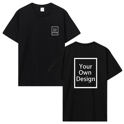 Camiseta de Algodón Personalizada – Camiseta de Verano de Manga Corta para Hombre | Foto, Logotipo y Diseño Personalizado Impreso DIY Ropa Casual