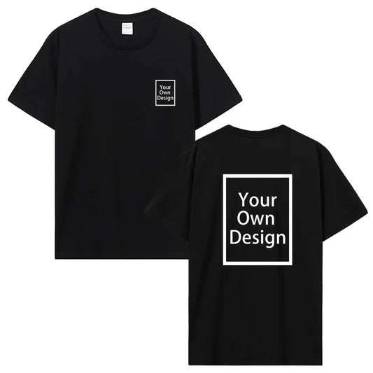 T-shirt en coton personnalisé – T-shirt d'été à manches courtes pour homme | Photo, logo et motif personnalisés – Vêtement décontracté
