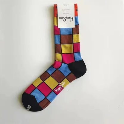 2025 Men’s Classic Crew Socks – Cotton Sports Socks for Comfortable Everyday & Athletic Wear, Sizes 41–46