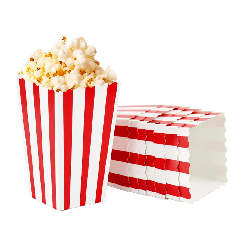 20/50PCS Popcorn Boxes & Fries Cups for Movie Night, Kids Birthday Parties, Weddings, Christmas & Snack Party Favors