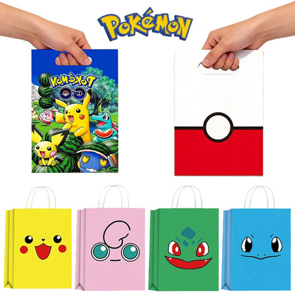 Pokémon Birthday Gift Bags – Pikachu Candy Loot Bags for Party Decorations, Goody Bags & Fillers Supplies