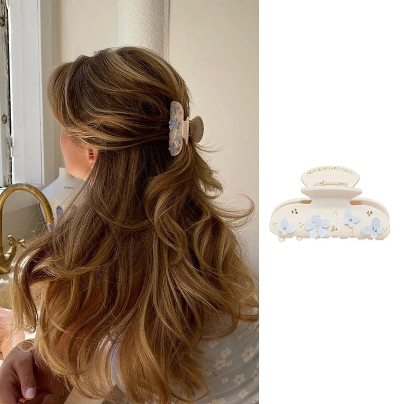 Pinzas para el pelo de cereza bonitas – Pinzas para el pelo de acetato con diamantes de imitación de frutas, flores y mariposas para mujeres y niñas | Accesorios para el pelo de moda Kawaii