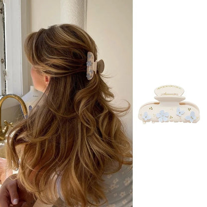 Pinzas para el pelo de cereza bonitas – Pinzas para el pelo de acetato con diamantes de imitación de frutas, flores y mariposas para mujeres y niñas | Accesorios para el pelo de moda Kawaii