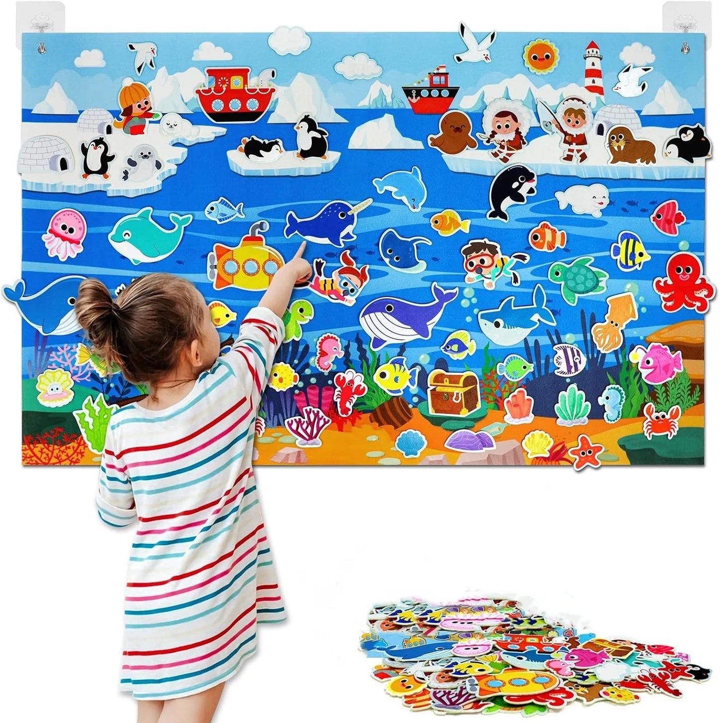 Montessori Solar System Felt Busy Board – Interactive Early Learning Storytelling Toy for Toddlers, Travel & Gifts