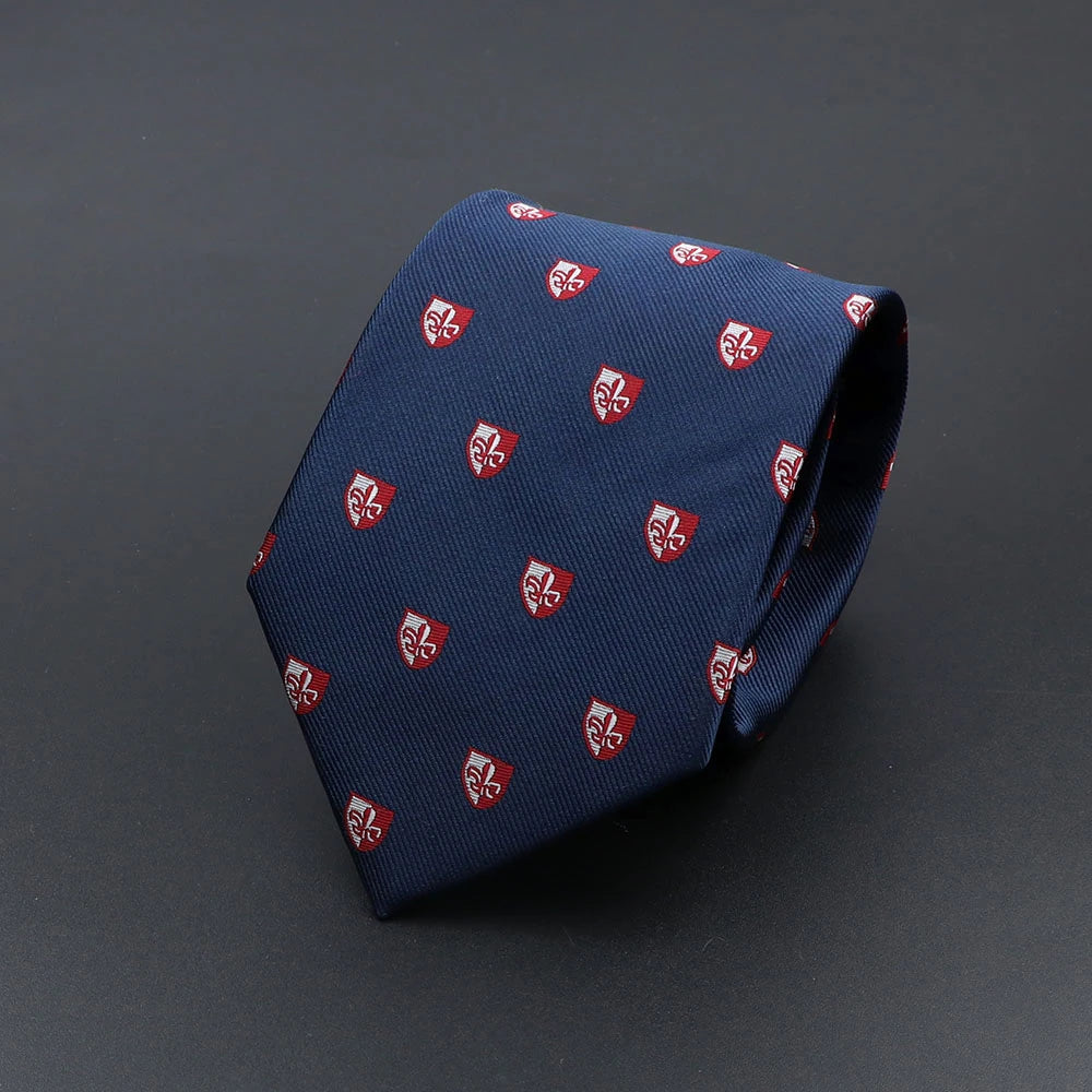 Corbata de hombre de fantasía con perro de dibujos animados, Paisley, rayas y lunares para negocios y bodas