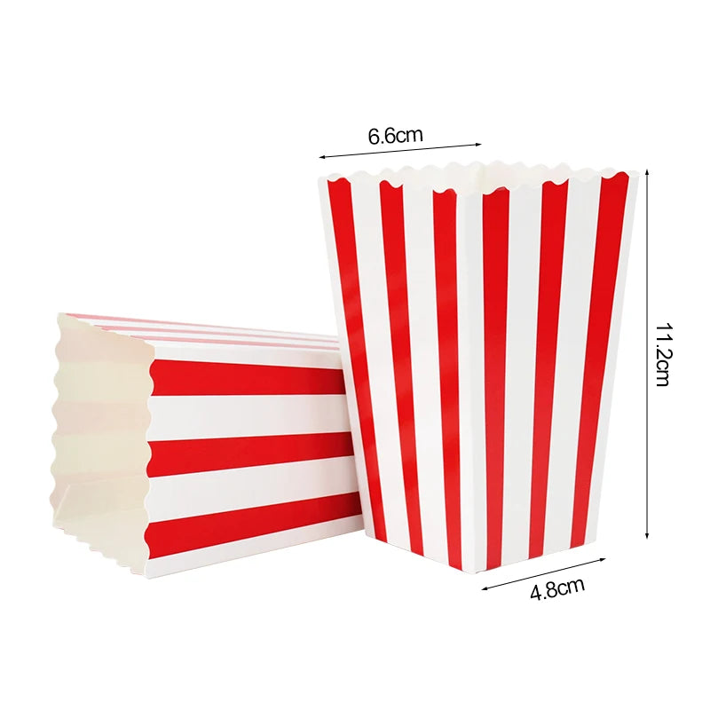 20/50PCS Popcorn Boxes & Fries Cups for Movie Night, Kids Birthday Parties, Weddings, Christmas & Snack Party Favors