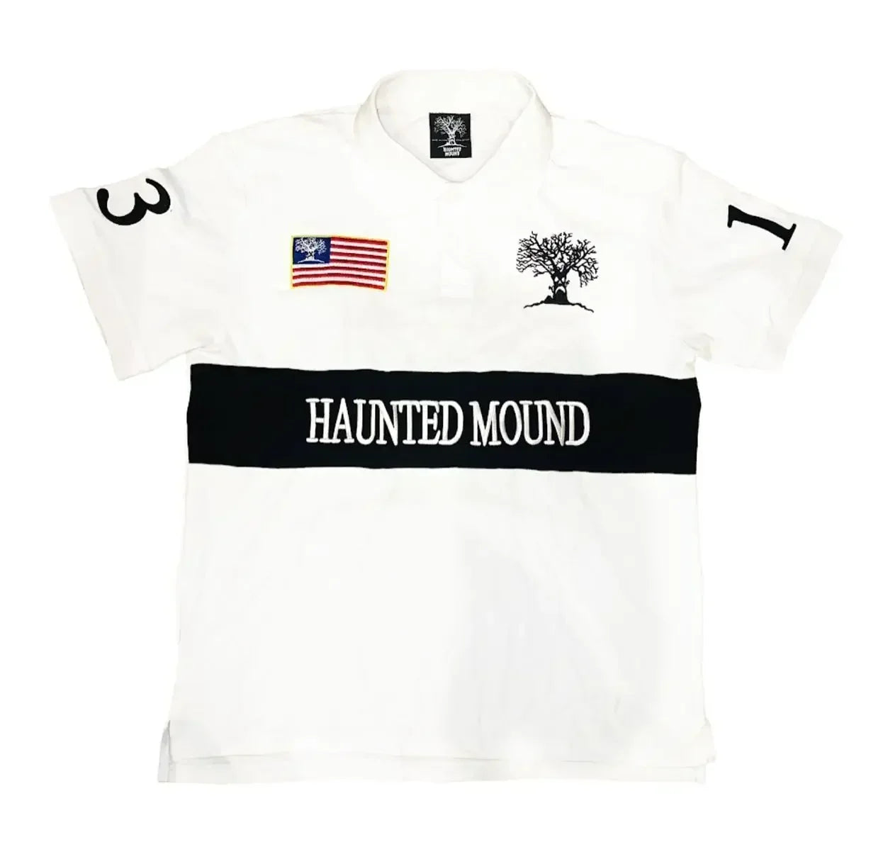Men's Y2K Embroidered Polo Shirt Oversized Hip Hop Retro Short Sleeve Streetwear Tee