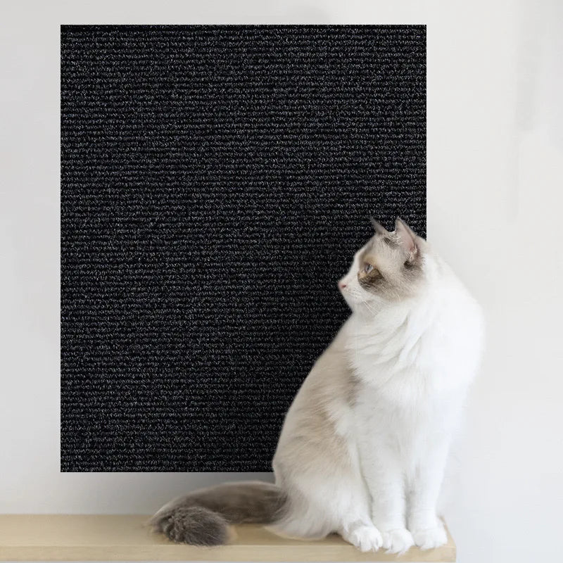 Tapis auto-adhésif à griffer pour chats – Protection de tapis DIY prédécoupable pour murs, coins et meubles