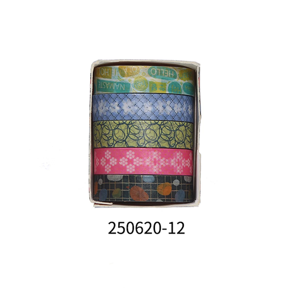 5 Rolls Romantic Flower Washi Tape Set – Cute Floral Decorative Tape for Journaling, Scrapbooking, Diary & Student DIY Crafts