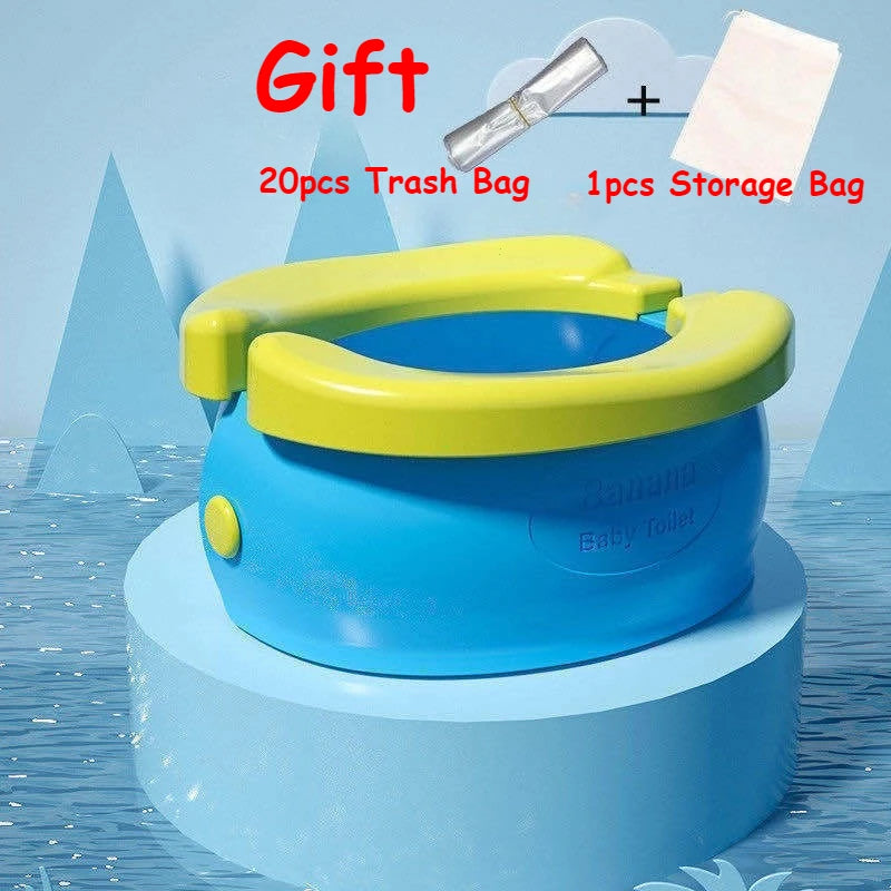 Asiento Plegable de Entrenamiento para Inodoro de Bebés – Entrenador Portátil de Inodoro para Niños y Niñas, Asiento de Viaje Fácil de Limpiar