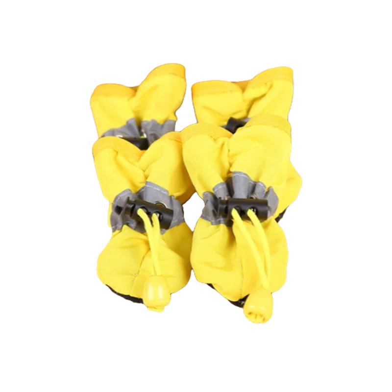 Bottes de pluie imperméables pour chien (lot de 4) – Chaussures antidérapantes pour petits chiens, chiots et chats
