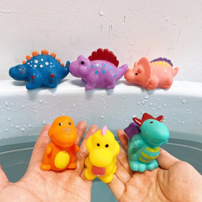 Baby Bath Toys Soft Rubber Floating Car, Boat & Plane Water Squeeze Toys for Toddlers