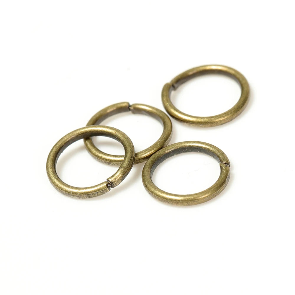 200-Piece Open Jump Rings Connectors Set – Metal Split Rings for DIY Necklaces, Bracelets, Earrings, Pendants & Jewelry Making Crafts