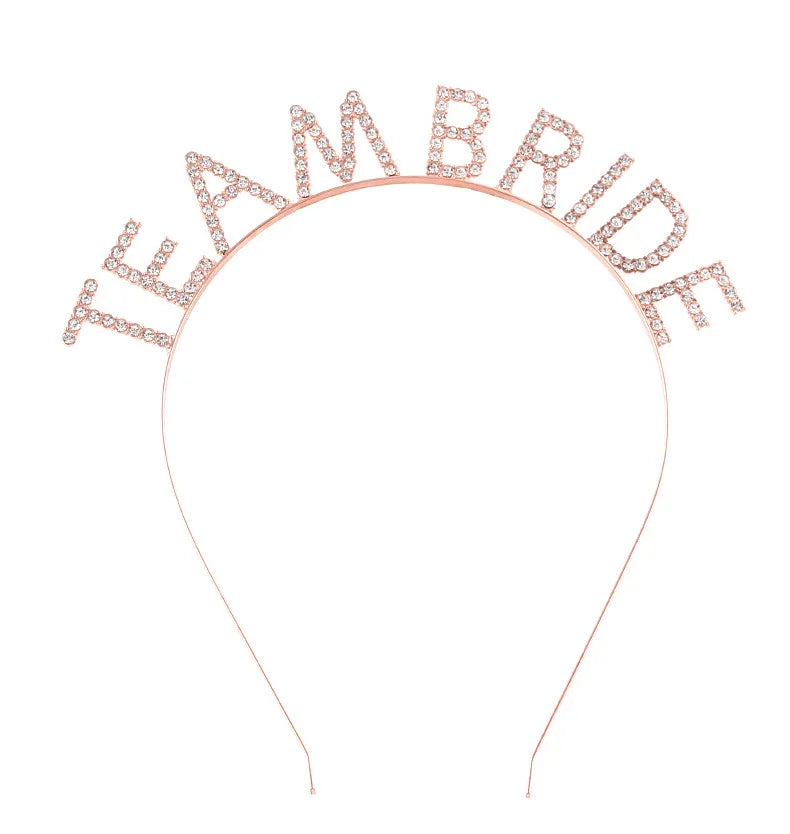BRIDE Crystal Headband – Bridal Hair Accessory for Weddings, Bachelorette Parties & Bridesmaids