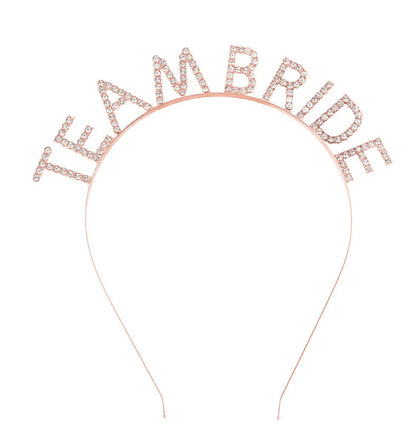 BRIDE Crystal Headband – Bridal Hair Accessory for Weddings, Bachelorette Parties & Bridesmaids