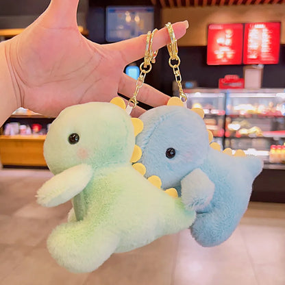 Kawaii 12CM Dinosaur Plush Keychain – Cute Multipurpose Stuffed Animal Pendant Doll for Backpack, Bag, Keyring & Gift Accessories