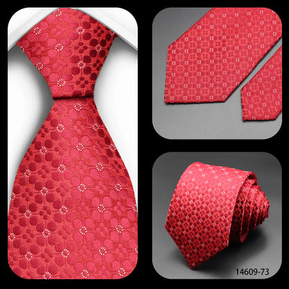 Corbata Floral de Puntos para Hombre – Corbata Casual de Moda Azul Roja Amarilla para Negocios, Bodas y Ocasiones Formales | Accesorio de Regalo