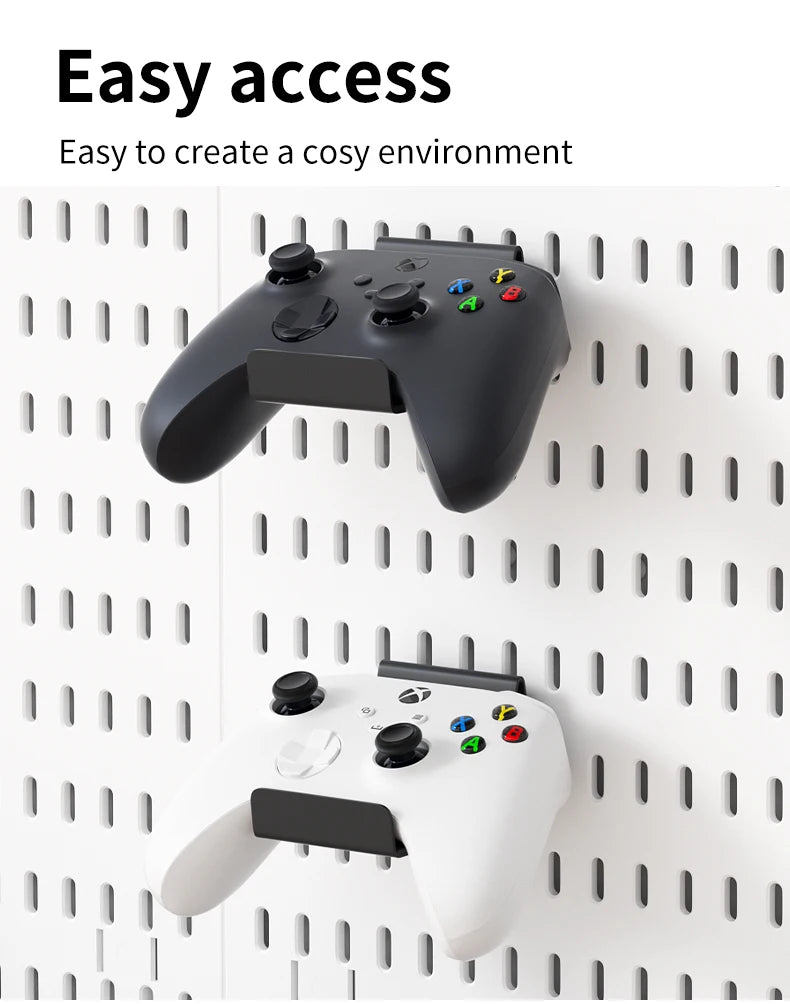 Kit de organización modular de pared con tablero perforado (Pegboard) para bricolaje – Paneles de almacenamiento colgantes sin taladro para cuartos de manualidades, oficina y organización del hogar