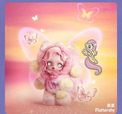 POP MART SKULLPANDA x My Little Pony Series Plush Doll Pendant – Mystery Box Genuine Blind Box Bag Ornament Figurine Toy
