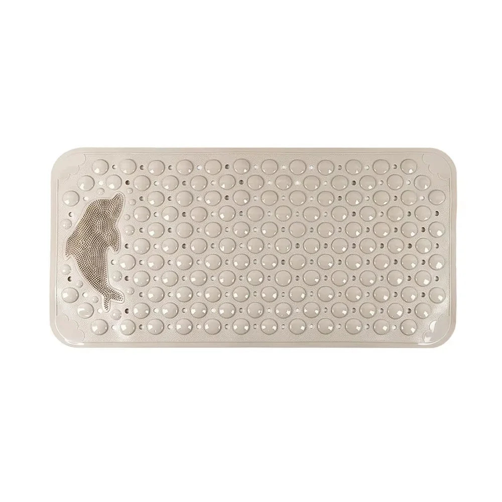 Dolphin PVC Bath Mat 35x70cm – Non-Slip Bathroom Shower Rug with Massage Texture for Bathtub & Floor