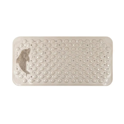 Dolphin PVC Bath Mat 35x70cm – Non-Slip Bathroom Shower Rug with Massage Texture for Bathtub & Floor