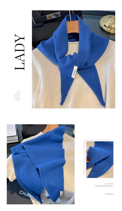 100% Wool Winter Scarf for Women Long Warm Cashmere Feel Shawl Wrap Solid Pashmina Hijab Head Scarf